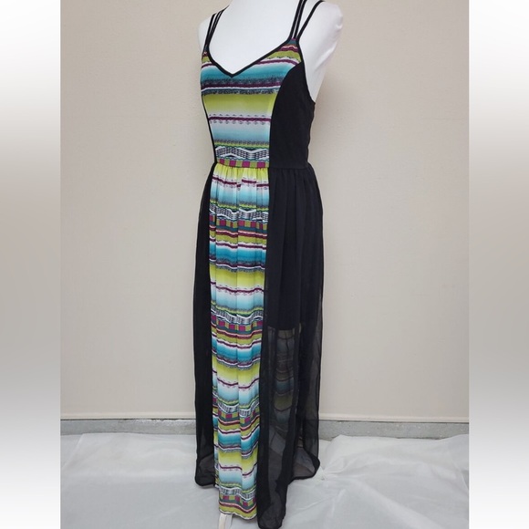 SANS SOUCI sheer see through skirt maxi dress size M - Picture 7 of 16